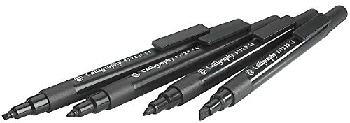 4er-Satz Calligraphy-Marker Keilspitzen für verschiedenen Schriftbreiten