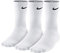 Nike - Lightweight Crew - Chaussettes - Mixte Adulte - Blanc (Blanc/Noir) - EU: 34–38 (Taille Fabricant : S) , Lot de 3