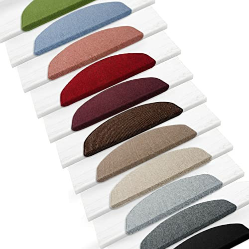 casa pura Stufenmatten 15er SparSet 11 Farben sauber eingekettelt, Starke Befestigung, stabile Winkelschiene (Beige)