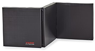York Fitness 6539 Ultimate Folding Mat with Extra Thick Padding for Support and Comfort with Floor Workouts and Easy Clean and Transport, 183 cm x 61 cm x 5 cm (Black)