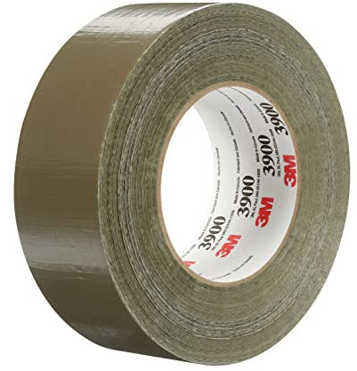 3M Multi-Purpose Duct Tape 3900 Olive, 48 mm x 54.8 m 7.7 mil, Conveniently Packaged (Pack of 1) by 3M