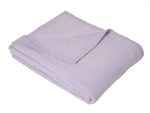 Lotus Design Yoga Baumwolldecke Öko-Tex Pilates Wolldecke Kuschel Decke lila