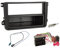 Audio Project Audioproject A123 Juego de instalación para radio compatible con VW Golf V Touran Passat 3C Caddy Skoda Octavia Seat Placa frontal de radio Adaptador de radio 2 x Adaptador de antena Co