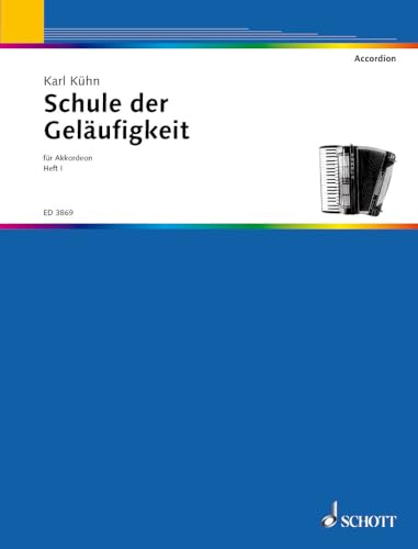 Schule der Geläufigkeit: nach Etüden von Czerny, Bertini, Lemoine u.a.. Heft 1. Akkordeon.