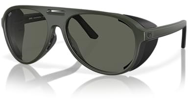 Costa Del Mar Grand Catalina Sunglasses, Matte Olive/Grey 580G, 59 mm