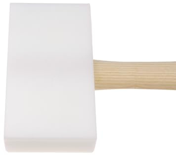 STUBAI Kunststoffhammer eckig 155 × 85 × 35 mm | hochschlagfester, splitterfreier Kunststoffkopf | runde Kanten | Eschenstiel | farbecht & abriebfest | Profi-Spenglerhammer Made in Austria
