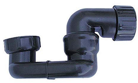 Dianhydro 382-753 Sifone in PP ribassato orientabile per Vasca 1 1/2, Multicolore
