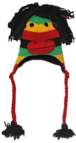 PINK YAK Tiermütze Rasta Affe Kind