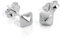 Sterlingsilber Viereck Pyramide Ohrstecker