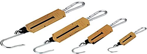 KERBL Federwaage (Waage bis zu 25 Kg, 23,6 x 7,5 x 3 cm Messgerät für schnelle Gewichtskontrollen, Aufhängehaken) 29943