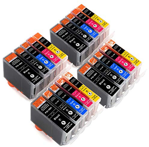 ESMONLINE 20 komp. Druckerpatronen zu Canon PGI-5 / CLI-8 PGI5 CLI8 PIXMA MP 500 520 530 600 600R 610 800 800R 810 830 iP 4200 4300 4500 6600D 5300 5200 6700D iX 5000 4000 Pro9000 Mark II MX 850 700