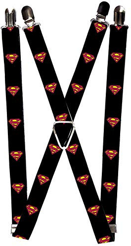 Buckle-Down Herren Suspender-Superman Hosenträger, Multi, Einheitsgröße