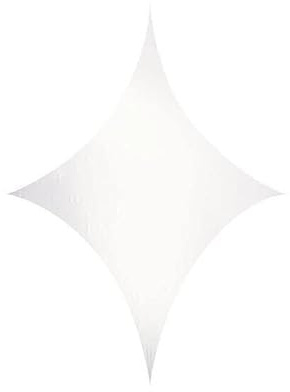 Stretch Shape Diamond 375cm x 250cm, White
