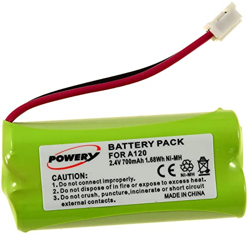 akku-net Akku passend für Schnurlos-, Festnetz-Telefon Siemens gigaset A245, AS140, A165 NiMH 2,4V 700mAh Grün