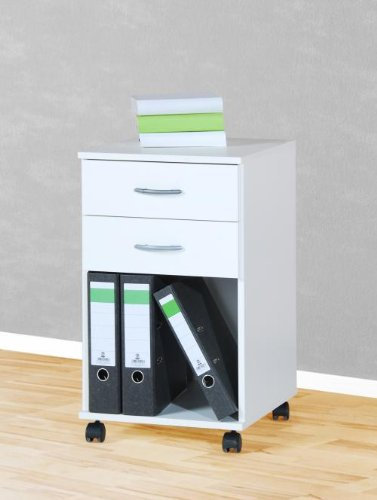Möbeldesign Team 2000 - Rollcontainer Bürocontainer Schubcontainer Nachtschrank weiß -3