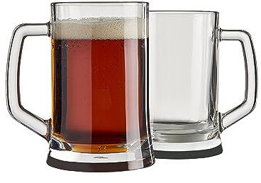 Pasabahce Traditionelle deutsche Trinkkrüge, 500 ml, für Bier, 2 Stück