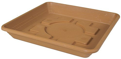 Untersetzer LARA 25 cm quadratisch terracotta Polypropylen frostsicher Pflanztopf Übertopf Blumentopf