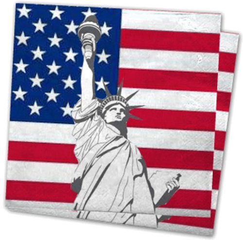 DH-Concept Napkins Usa, 20 Pcs., 3 Layers, 33 X 33 Cm