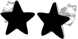Elli Ohrringe Damen Ohrstecker Stern Astro mit Emaille in 925 Sterling Silber