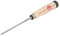 Stubai 353001 Scalpello in Acciaio, Manico in Legno, 4 mm