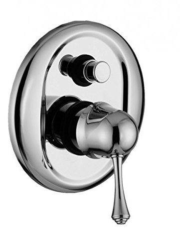 Casa Padrino Luxus Bad Zubehör - Jugendstil Retro Unterputz Duschen Einhebelmischer mit Drücktaste Chrom Serie Milano - Made in Italy