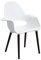 Design Guild Conrad Stuhl mit Holzbeinen, Weiß