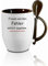 Tasse m. Löffel Frauen würden Fehler sofort zugeben... Löffeltasse, Kaffeetasse mit Motiv,Bürotasse, bedruckte Tasse mit Sprüchen oder Bildern - auch individuelle Gestaltung nach Kundenwunsch