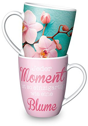 Becher Tasse La Vida für Dich Spruch Jeder Moment ist so einzigartig wie eine...
