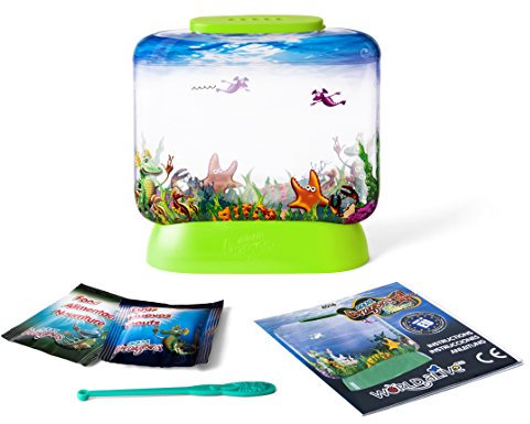 Aqua Dragons |Sea Friends Colour Adventure | Educational STEM Toy, Aquarium Set, Grow an Easy Pet for Kids - Inklusive Tank, Futter, Eier, Löffel & Pipette- Surprise Colour - Gelb / Pink / Grün / Blau