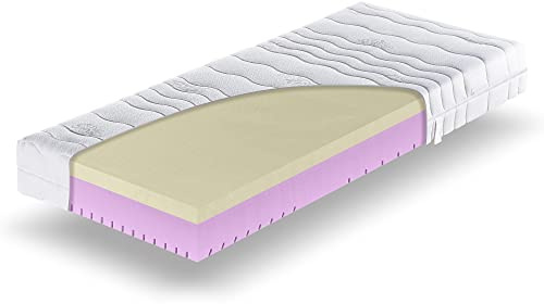 Betten-ABC Visco-50, 7-Zonen Visco Kaltschaummatratze mit Cool Life® Klimafaserbezug (Größe: 160x200)