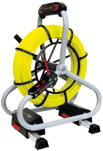 Runpotec- 10050 - Kit Professionnel Mât fibre de verre 80 m Diamètre bobine 330 mm, Ø 4,5 mm Diamètre filetage RTG 6 mm avec acier - 270 kg