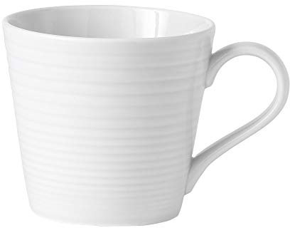 Royal Doulton Gordon Ramsay Maze GRMZWH00155, Large Mug 420ml, White, Stoneware, 1 Count (Pack of 1)
