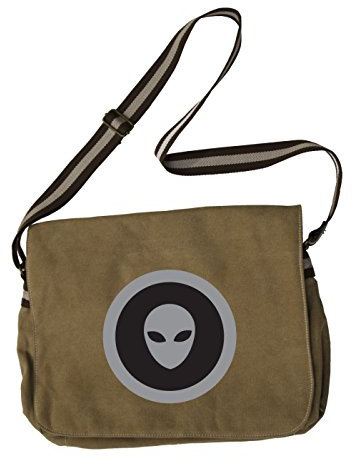 Umhängetasche mit Alien-Kopf, Schwarz Gr. One size, sahara