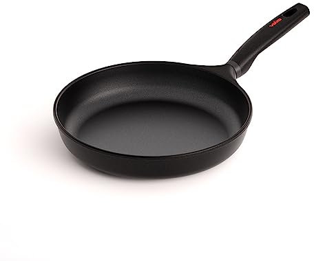 Valira Black - Sartén Premium de 28 cm hecha en España, aluminio fundido con antiadherente reforzado, apta para inducción