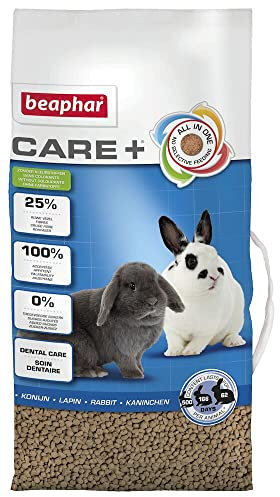 BEAPHAR - Care+ Kaninchen - Für Nager Und Kleinsäuger - Mit Spirulina, Vitamin E, Yucca Schidigera, Omega-3 Und 6 - Unterstützt Die Gesundheit Und Das Wohlbefinden - 10 kg