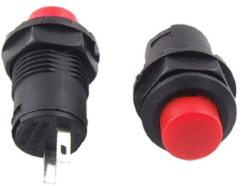 sourcing map 10 piezas X momentáneo Dash OFF-(ON) N/O interruptor de botón coche/barco/camión 9V/12V/24V redondo