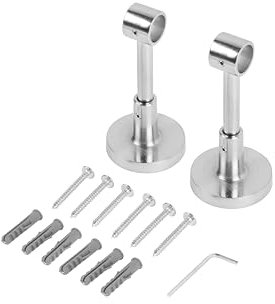 Ventanara® Wand und Deckenhalterung Gardinenstange doppelt für 16 mm Durchmesser 3er Set