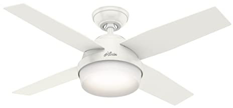 Hunter Dempsey, Indoor, Ceiling Fan, Modern, 4 Blades, 44 inch, Fresh White
