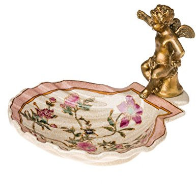 aubaho Nostalgie Porzellan Schale Seifenschale Seife Bad Accessoire antik Stil Engel