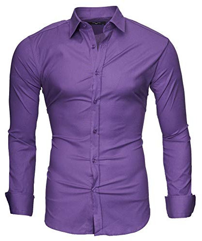 Kayhan Homme Chemise, Langarmhemd A.L.T Violet (XXL)
