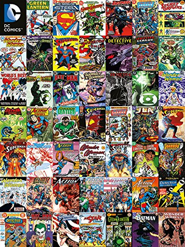 DC Comics Covers Montage Canvas Print, 60 x 80 cm