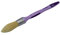 SAVY Pinceau Rond à rechampir Manche Ergonomique bi-matière, sans Perte de Poil, Tous Types de Peinture n°2 - ø 21mm, Violet