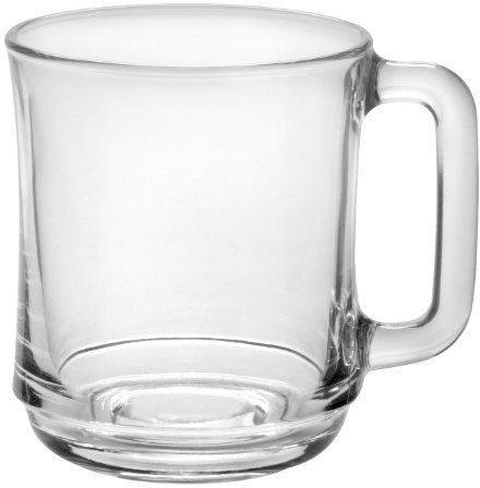 Duralex - Lys Stackable Clear Mug 310 ml (10 7/8 oz) Set Of 6 by Duralex
