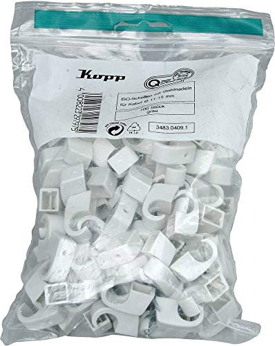Kopp 348304091 Nagelschellen 348304091 Bündel-Ø-Bereich 10 bis 14 mm Grau 100 St.
