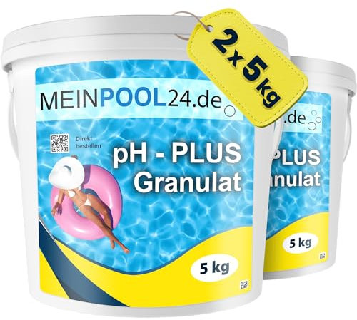 10 (2x5kg) kg pH-Heber Granulat für den Pool pH-Plus Granulat INNERHALB VON Deutschland (außer Inseln)