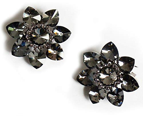 Main® Turquoise Magnifique élégant vintage foncé Pierre Broche Fleur – Lot de 2