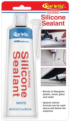 STAR BRITE Marine Silicone Sealant White - Waterproof