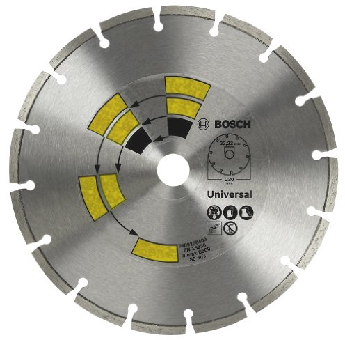 Bosch 2609256400 DIY Diamanttrennscheibe Universal Top Allzweck, 115 mm, 22.23