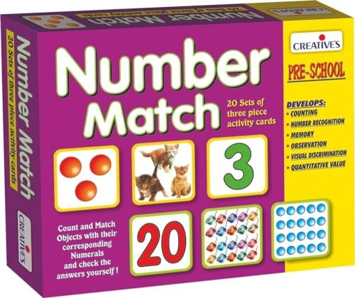 Creative Educational Creative Pre-School Number Match Cards