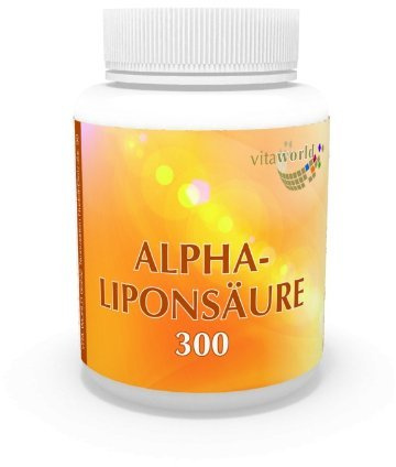 Pack of 3 Vita World R (+) Alpha Lipoic Acid 200 mg l 3 x 100 Capsules l Vegan l high Dosage l bioactive Form l no unwanted substances Added